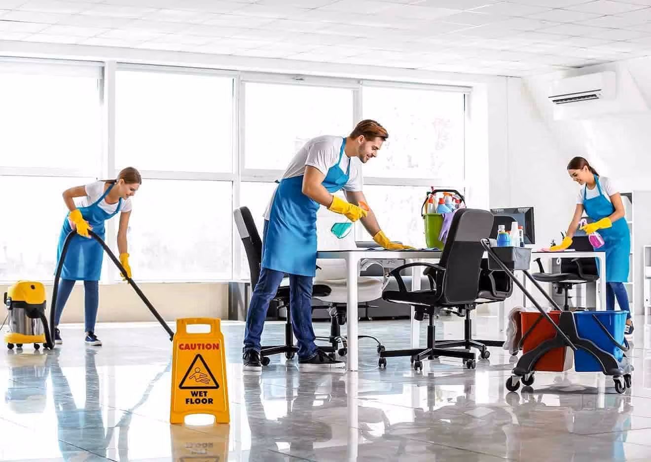 Types of spaces suitable for office cleaning β corporate, clinics, co-working, retail